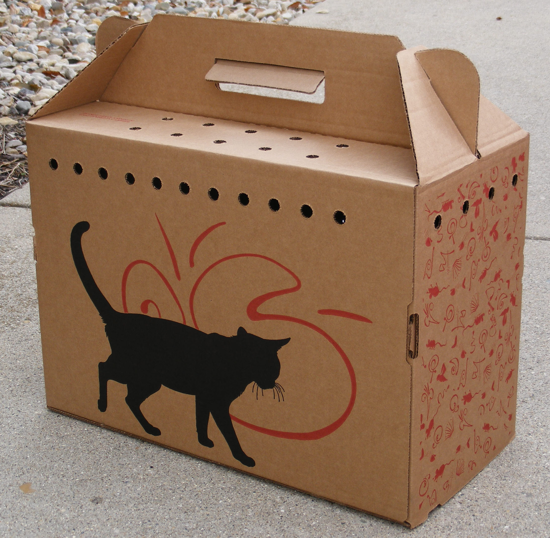 Petsmart cat carrier cardboard box